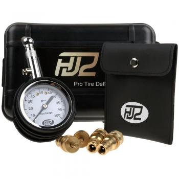 HJZ rápido neumático deflactor Kit con medidor de presión de los neumáticos – para coche, camión, motocicleta ATV desinflar rápidamente a deseado Presser