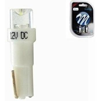 2x LED blanco de xenón Efecto Bombillas coche 12V T5 rodó velocímetro Tachobelechtung interior de la cabina W2x4.6d LB002W