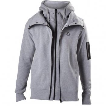 Assassin's Creed Double Layered Sudadera capucha con cremallera Gris/Melé L