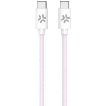 Celly Cable USB-C a USB-C 1.5m Pink Cotton
