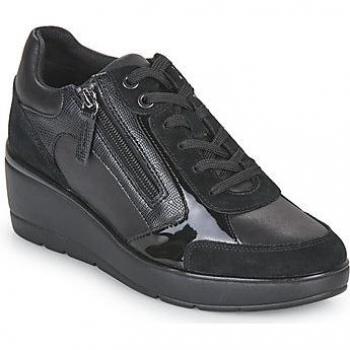 Geox D ILDE C ZAPATILLA DEPORTIVA ALTA PLATAFORMA para mujer en color Negro
