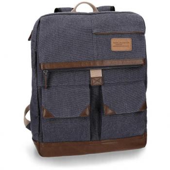 Pepe Jeans Natural Mochila Tipo Casual, 44 cm, 21.78 litros, Azul