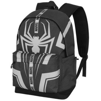 Mochila Plus Town Spiderman Marvel 43cm adaptable, Karactermania Mochila Marvel Spiderman Town Plus Hs, Spiderman Town-Mochila HS Plus, Negro, 30 x 44 cm, Capacidad 23 L
