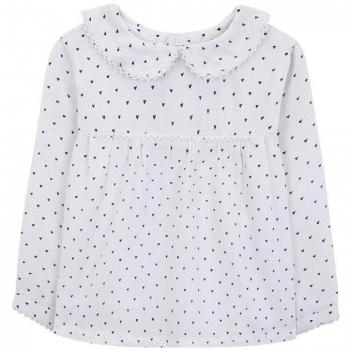Gocco Blusa Estampado Corazones, Blanco