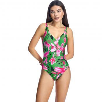 Bañador de mujer ORY con escote en V W240773 - Verde - Talla 90C / 40C