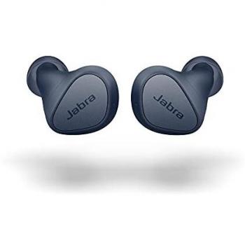 Jabra Elite 3 Auriculares Inalámbricos Bluetooth - Realmente Inalámbricos con aislamiento del ruido - 4 micrófonos - Graves intensos - Sonido a medida y modo mono - Azul marino