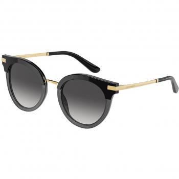 Dolce & Gabbana DG4394F Asian Fit 32468G Women's Sunglasses Black Size 50