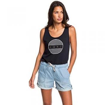 Roxy Milady Beach - Short Vaquero Elástico Para Mujer Short Vaquero Elástico, Mujer, light blue, L