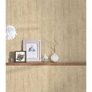 Papel Pintado TNT Hygge Floral Estructurado, 0.53 x 10.05 m, Diseño de Schilfgras y Pampasgras