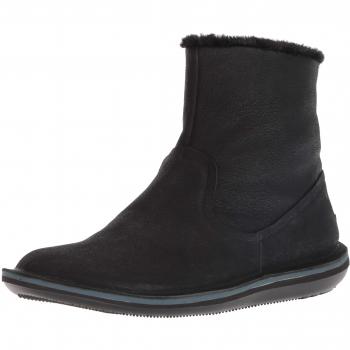 CAMPER Beetle Women's Black Smooth Leather Boots, Size 35