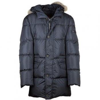 Peuterey cazadoras chaqueta larga de hombre plumíferos nuevo olrando blu EU XXL