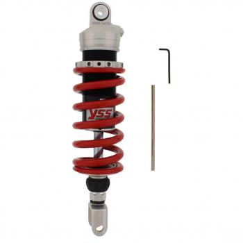 Amortiguador Trasero YSS Regulable Gas Top Line para Yamaha YZF 750 R (93-98) - MZ456-345TRL-10, Color Rojo/Negro