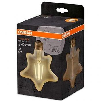Osram lámpara LED, casquillo | Warm White, 2500 K, 4,50 W | Repuestos para bombilla de 40 W | Vintage 1906 LED