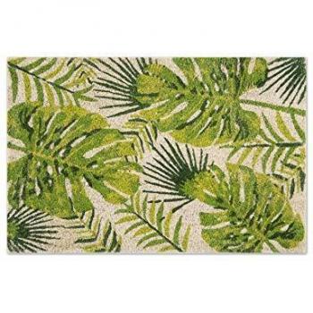 Excelsa Foliage - Felpudo para Entrada, Fibra de Coco, Verde, 40 x 60 cm