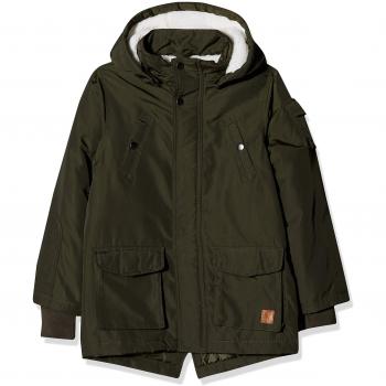 NAME IT Nkmmadoc Parka Jacket Noos, Chaqueta para Niños, Verde Forest Night, 140