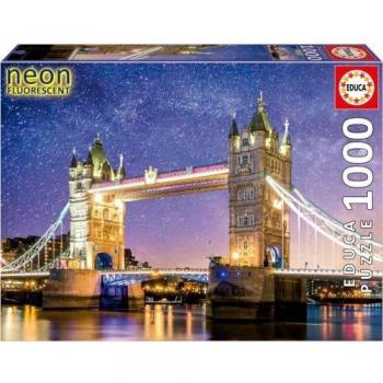 PUZZLE 1000 PIEZAS TOWER BRIDGE EFECTO NEON