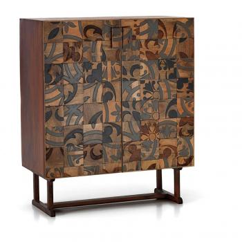 Aparador étnico de madera de mango (100x120 H cm) marrón