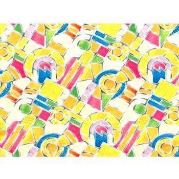 Alkor 346-0116 film plastique autocollant pour surface vitrée Effet vitrail 45 cm x abstrait 1 m-Commande au mètre 280-2867