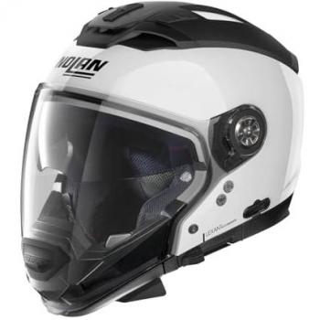 Nolan Casco Jet N70-2 GT Special N-COM Blanco Puro - Casco jet, modelo 2023, incluye sistema de comunicación N-Com, color blanco puro, talla L