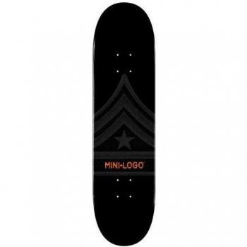 Mini Logo Deck Ml #13 Militant #2 - Tabla de skateboard, color negro, talla DE: 8.0 x 32.125