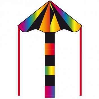 Niños Dragón simple Flyer Black Rainbow 85 cm