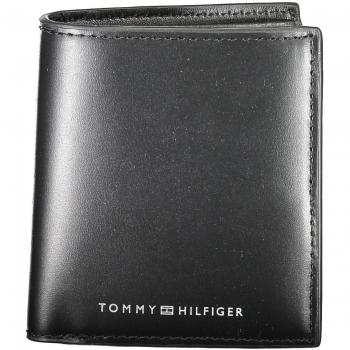 Billetera de Cuero Negro Elegante con Monedero - Tommy Hilfiger, Talla Única