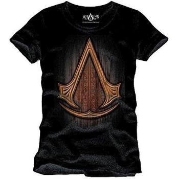 Assassins Creed Insignia Wood camiseta negro de algodón - M