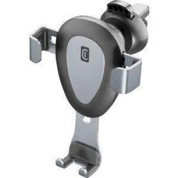 Cellular Line Handy Wing Pro - Soporte Universal para Coche con Enganche para Rejillas de ventilación, autorregulación, antiarañazos y Metal Satinado