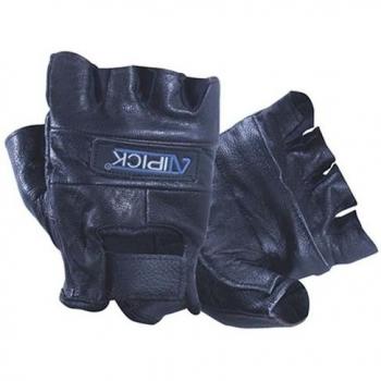 Atipick - Guantes Halterofilia Piel Negra Mod.”Piel”. T.XL
