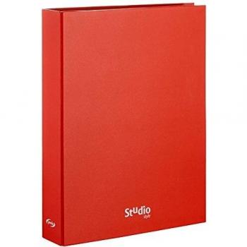 Pardo 921202 - Carpeta cartón forrada,anillas 2/25mm con diseño studio, color rojo