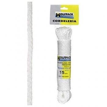 Cuerda Trenzada Plástico Blanca