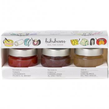 Bubub Mermelada - Bububesos Ideal para quesos - Pack de 3 x 77 gr - Total: 231 gr