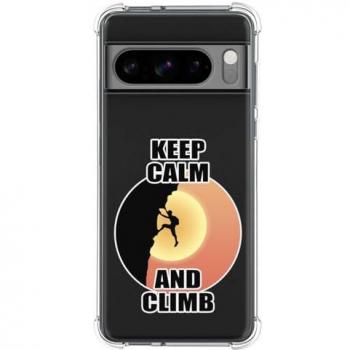 Funda Antigolpes de Silicona para Google Pixel 8 Pro 5G con Diseño de Hombre Escalada