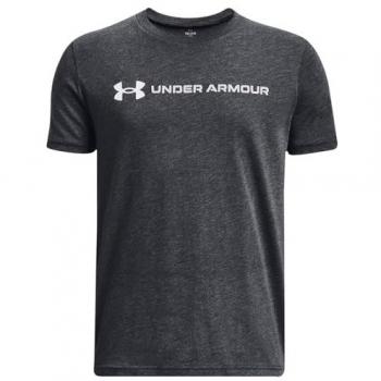 Under Armour Boys Logo Wordmark T-Shirt - Youth Extra Large (160-170CM) - Black