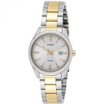 Casio Women's Analogue Quartz Watch with Stainless Steel Bracelet LTP-1302PSG-7A