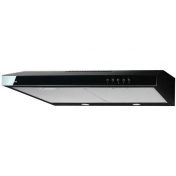 Campana Extractora AKPO WK-7 K50 Negro - Vidrio Negro, 166 m³/h, 500 mm de ancho, 3600 W de potencia, 44 decibelios de nivel sonoro, fabricada en cristal