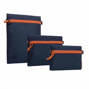 Crumpler Crumpler Zippie Set ZIP-SET-001 Reise Organizer Dokumententasche Ausweistasche Brieftasche blau Cartera para pasaporte, 28 cm, Azul