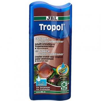 JBL Tropol 250ml - Acondicionador de agua tropical para acuarios de agua dulce (hasta 1.000 litros)