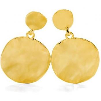 Pendientes Luxenter Seriri Africa de aleación de metal bañado en oro