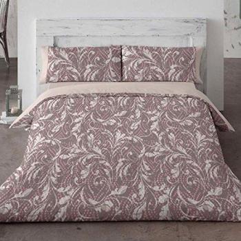 Burrito Blanco - Juego de funda nórdica 694 beige para cama de 135x190/200 cm