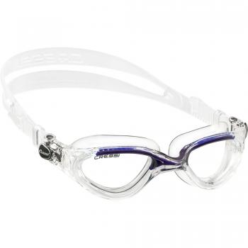 Cressi Flash - Gafas de natación unisex, color transparente / azul