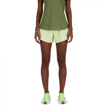 Pantalón corto New Balance RC Seamless Short 3 Inch verde lima claro mujer talla M