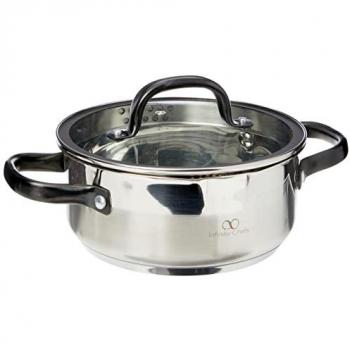 Cacerola de Acero Inoxidable con Tapa de Vidrio Ø20 cm, 2L, Inducción, Vita Infinity Chefs BERGNER