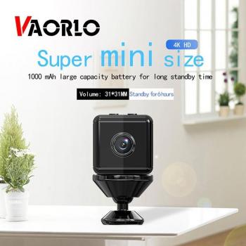 Cámara Mini VAORLO 1080P HD Inalámbrica con Visión Nocturna y Audio - Cámara de Vigilancia Wifi