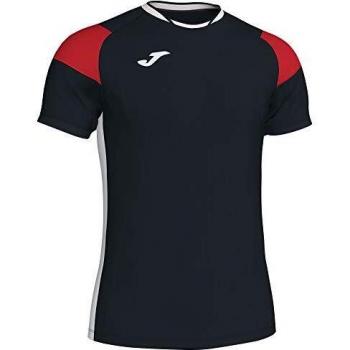 Joma Crew III M/C 101269 - Camiseta para Hombre, Color Negro, Rojo y Blanco, 101269_106_2XS, Nero-Rosso-Bianco, XXS