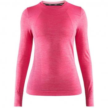 CRAFT fuseknit Comfort Cuello Redondo M. Larga Dama – Camiseta de Running de Mujer, Mujer, Color Fantasy, tamaño FR : L