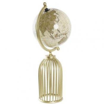 Globo Terraqueo DKD Home Decor Dorado Latón 24 x 20 x 51 cm