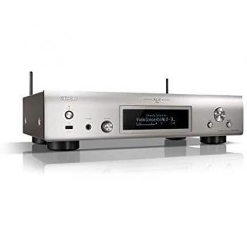 DENON Red Stereo Receiver DNP-800NE x Plata AirPlay, Bluetooth®, High-Resolution Audio, USB,