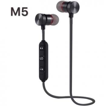 Auriculares Bluetooth 5.0 con banda para el cuello, magnéticos e inalámbricos, estéreo, metálicos y con micrófono para teléfonos