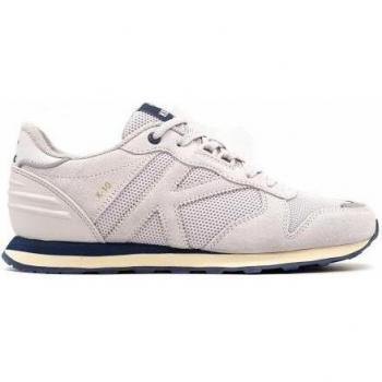 Kelme K-10 Men's Casual Sneakers in Gray Suede and Nylon